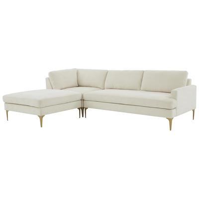 Tov Furniture Sofas and Loveseat, Chaise,LoungeLoveseat,Love seatSectional,Sofa, Polyester,Velvet, Contemporary,Contemporary/ModernModern,Nuevo,Whiteline,Contemporary/Modern,tov,bellini,rossetto, Cream, Pine Wood,Polyester