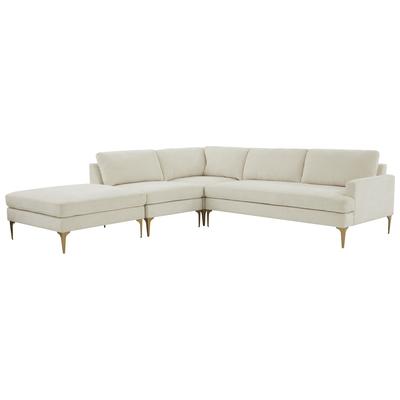 Tov Furniture Sofas and Loveseat, Chaise,LoungeLoveseat,Love seatSectional,Sofa, Polyester,Velvet, Contemporary,Contemporary/ModernModern,Nuevo,Whiteline,Contemporary/Modern,tov,bellini,rossetto, Cream, Pine Wood,Polyester, Upholstery, Sectionals, 79