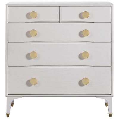 Chests and Cabinets Tov Furniture Divine-Chest MDF White Bedroom Furniture TOV-B44016 806810358931 Chests Metal Brass Wood MDF Oak Plywo Metal Brass Bronze Iron TITANI 