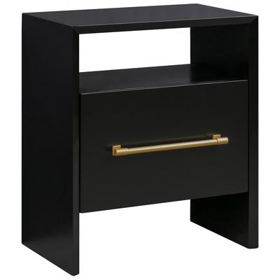 Night Stands Tov Furniture Libre-Nightstand MDF Black Bedroom Furniture TOV-B44060 793611831438 Nightstands 