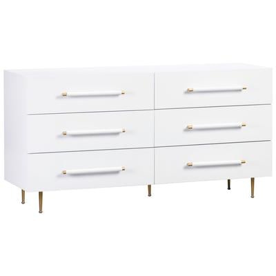 Tov Furniture Bedroom Chests and Dressers, , ,, , White, Acacia,MDF,Metal, Bedroom Furniture, Dressers, 793611833814, TOV-B44095,Over 50 in.,Over 60 in.,Under 20 in.
