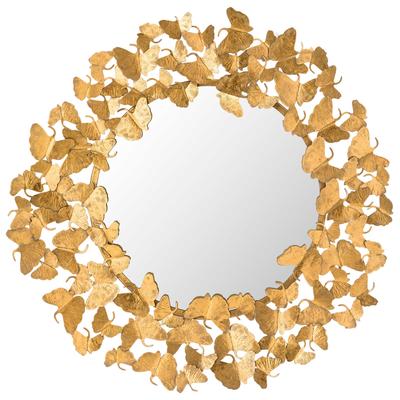 Mirrors Tov Furniture Lyrical-Mirror Glass Iron MDF Gold Decor TOV-C18213-36 793611828261 Mirrors 