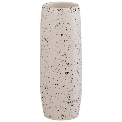 Vases-Urns-Trays-Finials Tov Furniture Terrazzo-Vase Concrete White Terrazzo Decor TOV-C18333 793611831780 Vases White snow Urns Vases Concrete 0-20 