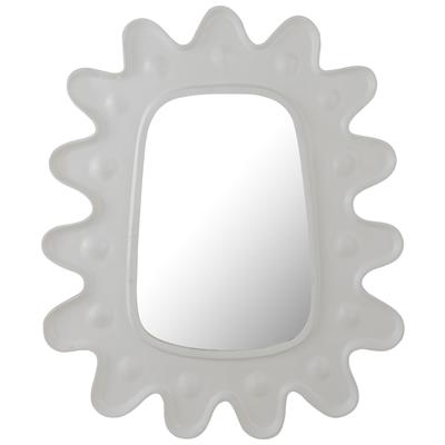 Mirrors Tov Furniture Genesis-Mirror Aluminum Glass MDF White Decor TOV-C18415 793580618139 Mirrors 