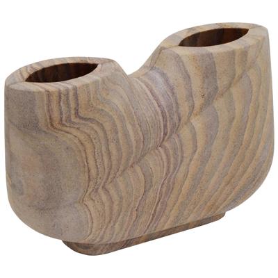 Vases-Urns-Trays-Finials Tov Furniture Saava-Vase Stone Natural Decor TOV-C18508 793580625120 Vases Urns Vases STONE Soapstone 0-20 