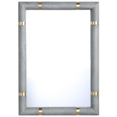 Mirrors Tov Furniture Aisha-Mirror Glass MDF Metal Resin Grey Decor TOV-C68382 793580617460 Mirrors Rectangle 