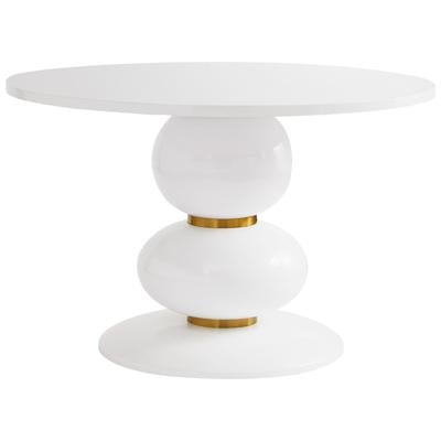 Tov Furniture Accent Tables, Metal Tables,metal,aluminum,ironAccent Tables,accent, White, Iron,MDF,Resin, Dining Room Furniture, Dining Tables, 793580617385, TOV-D68375-48