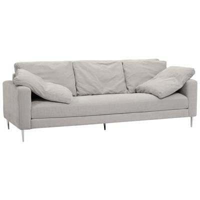 Sofas and Loveseat Tov Furniture Vari-Sofa Plywood Stainless Steel Light Grey Living Room Furniture TOV-L54243 793580627834 Sofas Chaise LoungeLoveseat Love sea Velvet Contemporary Contemporary/Mode 