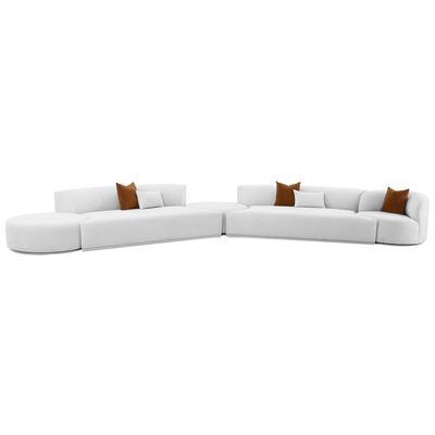 Sofas and Loveseat Tov Furniture Fickle-Sectional Velvet Wood Grey Living Room Furniture TOV-L6866-G-SEC3 793580627308 Sectionals Chaise LoungeLoveseat Love sea Velvet Contemporary Contemporary/Mode 