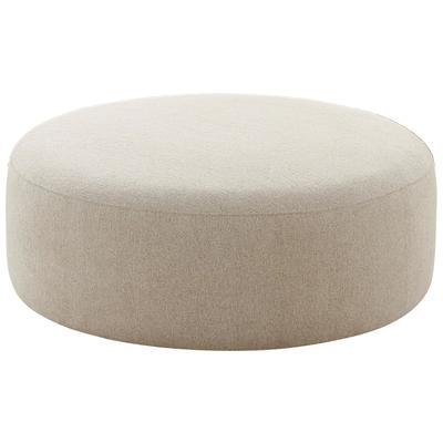 Ottomans and Benches Tov Furniture Broohah-Ottoman Linen Wood Beige Living Room Furniture TOV-OC68658 793580626219 Ottomans Beige Cream beige ivory sand n 