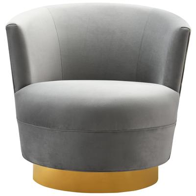 Chairs Tov Furniture Noah-Chair Grey Living Room Furniture TOV-S7230 806810356418 Accent Chairs Gray Grey Accent Chairs Accent 