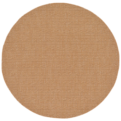 Unique Loom Rugs, Brown,sable, synthetics,Olefin,polyester,polypropylene,Polyolefin,acrylic, Area Rugs,Area rugOutdoor, Octagons,Round, 6x6, Light Brown, Machine Made; 6x6, Striped; Geometric, Polypropylene, Area Rugs, 3126525