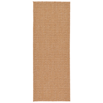 Unique Loom Rugs, Brown,sable, synthetics,Olefin,polyester,polypropylene,Polyolefin,acrylic, Area Rugs,Area rugOutdoor, Octagons, 6x2, Light Brown, Machine Made; 6x2, Striped; Geometric, Polypropylene, Area Rugs, 3126528
