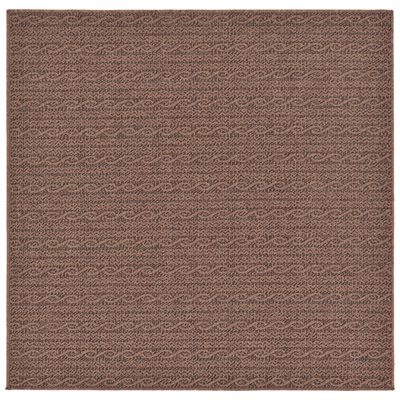 Unique Loom Rugs, Brown,sable, synthetics,Olefin,polyester,polypropylene,Polyolefin,acrylic, Area Rugs,Area rugOutdoor, Octagons,Square, 6x6, Brown, Machine Made; 6x6, Striped; Geometric, Polypropylene, Area Rugs, 3126530