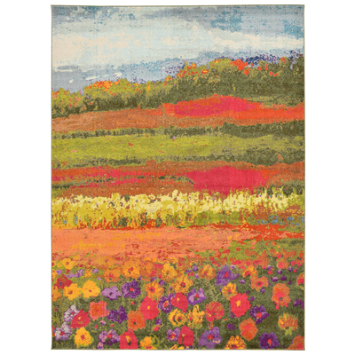 Unique Loom Rugs, synthetics,Olefin,polyester,polypropylene,Polyolefin,acrylic, Rectangular,Round, 11x8, Multi, Machine Made; 11x8, Floral; Botanical; Striped; Pictoral, Polypropylene, Area Rugs, 3129372