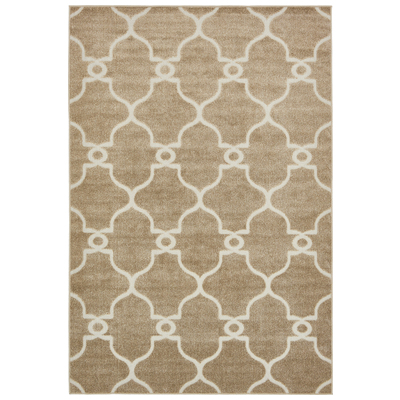 Unique Loom Rugs, Brown,sable, synthetics,Olefin,polyester,polypropylene,Polyolefin,acrylic, Outdoor, Rectangular, 9x6, Light Brown, Machine Made; 9x6, Geometric; Carved; Trellis, Polypropylene, Area Rugs, 3132513