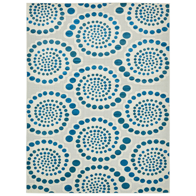 Unique Loom Rugs, Cream,beige,ivory,sand,nude, synthetics,Olefin,polyester,polypropylene,Polyolefin,acrylic, Outdoor, Rectangular, 12x9, Ivory, Machine Made; 12x9, Polka Dots; Geometric; Carved, Polypropylene, Area Rugs, 313