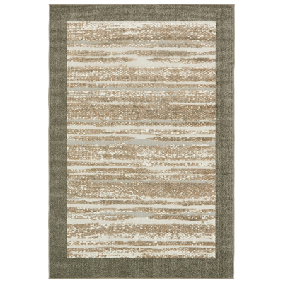 Unique Loom Rugs, Brown,sable, synthetics,Olefin,polyester,polypropylene,Polyolefin,acrylic, Outdoor, Rectangular, 9x6, Brown, Machine Made; 9x6, Border; Overdyed; Striped; Carved, Polypropylene, Area Rugs, 3132585