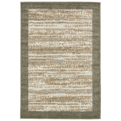 Unique Loom Rugs, Brown,sable, synthetics,Olefin,polyester,polypropylene,Polyolefin,acrylic, Outdoor, Rectangular, 6x4, Brown, Machine Made; 6x4, Border; Overdyed; Striped; Carved, Polypropylene, Area Rugs, 3132587