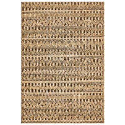 Unique Loom Rugs, Brown,sable, synthetics,Olefin,polyester,polypropylene,Polyolefin,acrylic, Area Rugs,Area rugOutdoor, Octagons,Rectangular, 6x4, Light Brown, Machine Made; 6x4, Geometric; Striped; Checkered; Chevron, Polypropylene, Area Rugs, 31356
