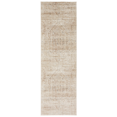 Unique Loom Rugs, Beige,Cream,beige,ivory,sand,nude, Chenille,synthetics,Olefin,polyester,polypropylene,Polyolefin,acrylic, 6x2, Beige, Machine Made; 6x2, Overdyed; Medallion; Carved, 85% Heatset Polypropylene and 15% Chenille Yarn, Area Rugs, 313604