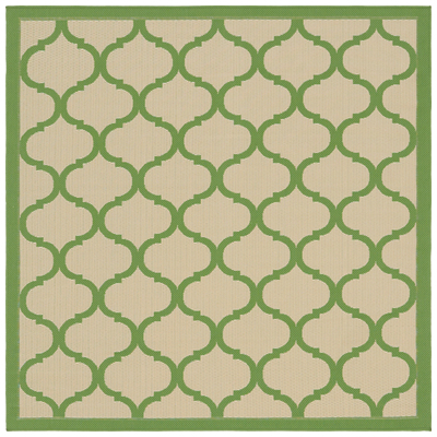 Rugs Unique Loom Outdoor Moroccan Polypropylene Green 3141934 Area Rugs Blue navy teal turquiose indig synthetics Olefin polyester po Area Rugs Area rugOutdoor Octagons Square 6x6 