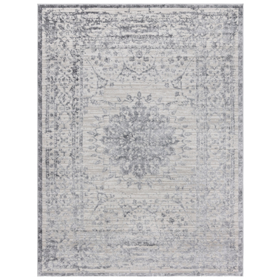 Unique Loom Rugs, Gray,Grey, Polyester,synthetics,Olefin,polyester,polypropylene,Polyolefin,acrylic, Rectangular, 12x9, Gray, Machine Made; 12x9, Medallion; Overdyed; Oriental; Carved, 85% Polypropylene and 15% Texture Shrink Polyester, Area Rugs, 31