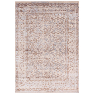 Unique Loom Rugs, Brown,sable, Polyester,synthetics,Olefin,polyester,polypropylene,Polyolefin,acrylic, Rectangular, 10x7, Light Brown, Machine Made; 10x7, Oriental; Overdyed; Border; Floral, 75% Heatset Polypropylene and 25% Shrink Polyester, Area Ru