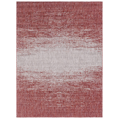 Unique Loom Rugs, Red,Burgundy,ruby, synthetics,Olefin,polyester,polypropylene,Polyolefin,acrylic, Area Rugs,Area rugOutdoor, Octagons,Rectangular, 10x7, Rust Red, Machine Made; 10x7, Abstract; Overdyed; Gradient, Polypropylene, Area Rugs, 3145003