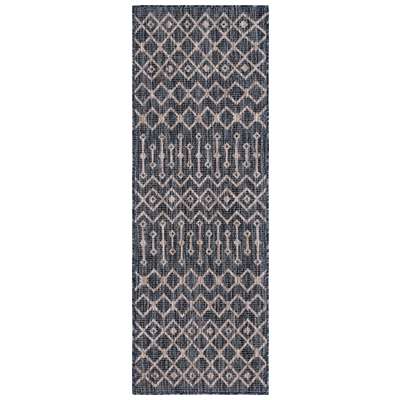 Rugs Unique Loom Outdoor Tribal Trellis Polypropylene Charcoal Gray/Beige 3145072 Area Rugs Beige Cream beige ivory sand n synthetics Olefin polyester po Area Rugs Area rugOutdoor Octagons 6x2 