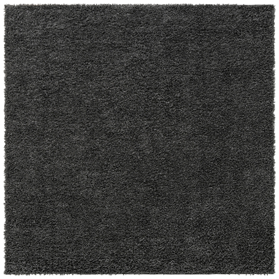 Rugs Unique Loom Davos Shag Polypropylene Peppercorn 3145976 Area Rugs synthetics Olefin polyester po Square 8x8 