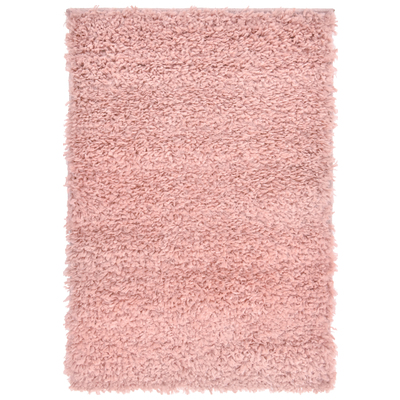 Rugs Unique Loom Davos Shag Polypropylene Dusty Rose 3146017 Area Rugs synthetics Olefin polyester po Rectangular 3x2 