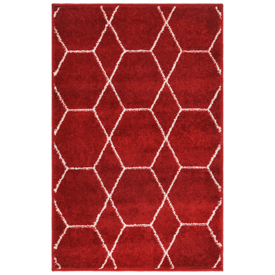Unique Loom Rugs, Red,Burgundy,ruby, synthetics,Olefin,polyester,polypropylene,Polyolefin,acrylic, Rectangular, 3x2, Red, Machine Made; 3x2, Polypropylene, Area Rugs, 3146664