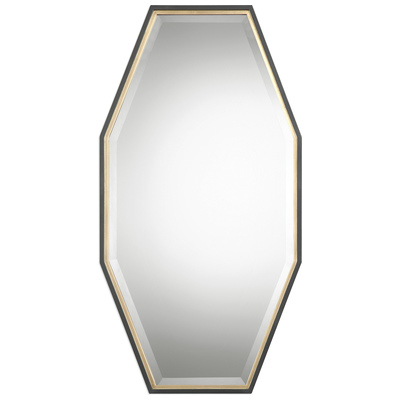 Mirrors Uttermost Savion PU MDF GLASS Solid Pine Frame Finished In A Mirrors 09258 792977092583 Gold Octagon Mirror Gold Octagon Horizontal and Vertical Horizo Complete Vanity Sets 