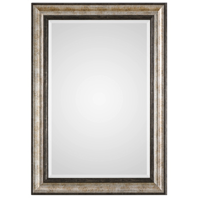 Mirrors Uttermost Shefford Plastic MDF Mirror Sharply Sloped Design With A N Mirrors 09366 792977093665 Antiqued Silver Mirror Silver Horizontal and Vertical Horizo 