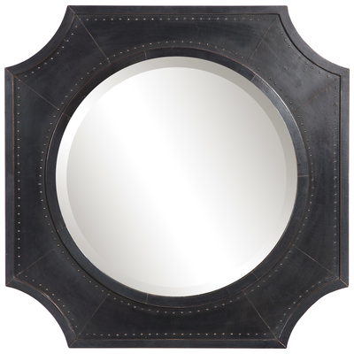 Mirrors Uttermost Johan MDF/Mirror/Copper Displaying A Rustic Lodge Styl Mirrors 09561 792977095614 Rustic Mirror 