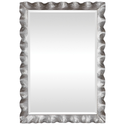 Mirrors Uttermost Haya MIRROR IRON MDF This Mirror Features A Hand Fo Mirrors 09571 792977095713 Vanity Mirror Silver Horizontal and Vertical Horizo 