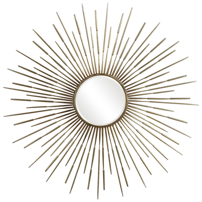 Mirrors Uttermost Golden IRON MIRROR MDF Inspired By Mid-century Design Mirrors 09602 792977096024 Starburst Mirror Gold 