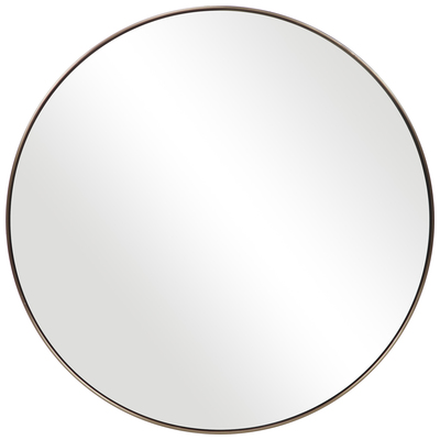 Mirrors Uttermost Coulson Iron+Glass+Mdf Showcasing A Clean Modern Look Mirrors 09617 792977096178 Modern Round Mirror Round 