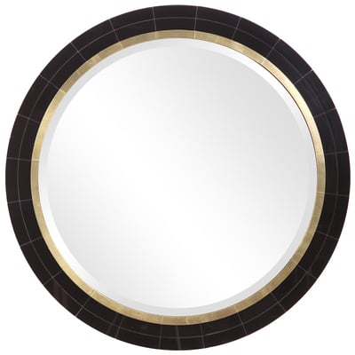 Mirrors Uttermost Nayla MDF Copper Sheet MIRROR GLASS This Round Mirror Features A B Mirrors 09633 792977096338 Tiled Round Mirror Blackebony Round 