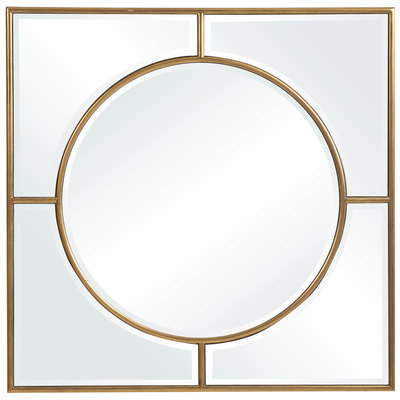 Mirrors Uttermost Stanford MDF MIRROR Showcasing A Refined Tradition Mirrors 09673 792977096734 Gold Square Mirror Gold Square Horizontal and Vertical Horizo 