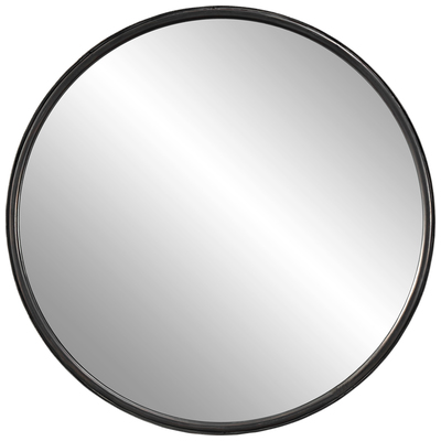 Mirrors Uttermost Dawsyn MDF IRON MIRROR Smooth Rounded Frame Encased I Mirrors 09737 792977097373 Round Mirror Round 