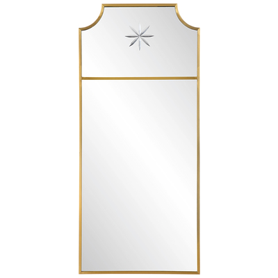 Mirrors Uttermost Caddington STAINLESS STEEL GLASS MDF Inspired By Trumeau Styling T Mirrors 09748 792977097489 Tall Brass Mirror 