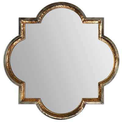 Mirrors Uttermost Lourosa METAL Hammered Metal Frame Featuring Mirrors 12862 792977128626 Gold Mirrors GoldSilver Complete Vanity Sets 