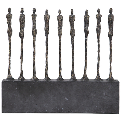 Uttermost Decorative Figurines and Statues, black ebony gold, Figurines, POLYRESIN, IRON, Accessories, Figurines & Sculptures, 792977175972, 17597,15-25inches