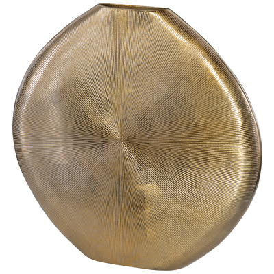 Vases-Urns-Trays-Finials Uttermost Gretchen Aluminum Cast Aluminum Vase Features A Accessories 17598 792977175989 Vases Urns & Finials Gold Silver Urns Vases 20-50 