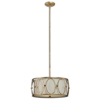 Pendant Lighting Uttermost Ovala Metal Glass Fabric Antiqued Gold Leaf Finish With Lighting Fixtures 21955 792977219553 Drum Pendants BeigeCreambeigeivorysandnudeGo 1 Light 2 Light 3 Light 4 Ligh Concrete Metal Crystal Metal Gold Leaf Gold Metal Complete Vanity Sets 