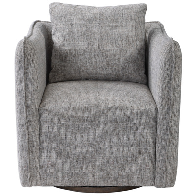 Chairs Uttermost Corben HARDWOOD PLYWOOD MDF FABRIC FO Casual Shelter Arm Accent Chai Accent Furniture 23492 792977234921 Accent Chairs & Armchairs Gray Grey Accent Chairs Accent 