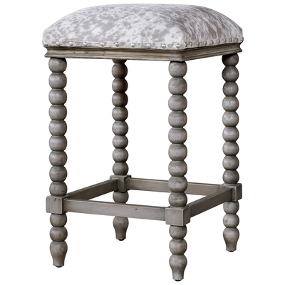 Uttermost Bar Chairs and Stools, Gray,GreyWhite,snow, 
