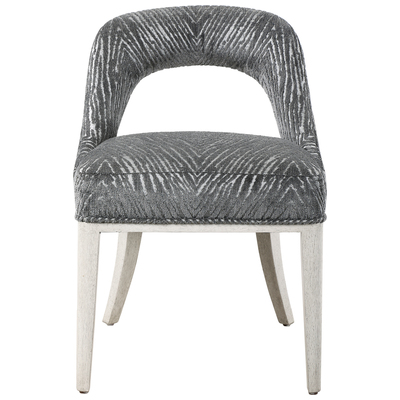 Uttermost Chairs, Gray,GreyWhite,snow, Accent Chairs,Accent, RUBBER WOOD,BENT WOOD,PLYWOOD,FABRIC,FOAM,HARDWARE, Accent Furniture, Accent Chairs & Armchairs, 792977994405, 23585-2